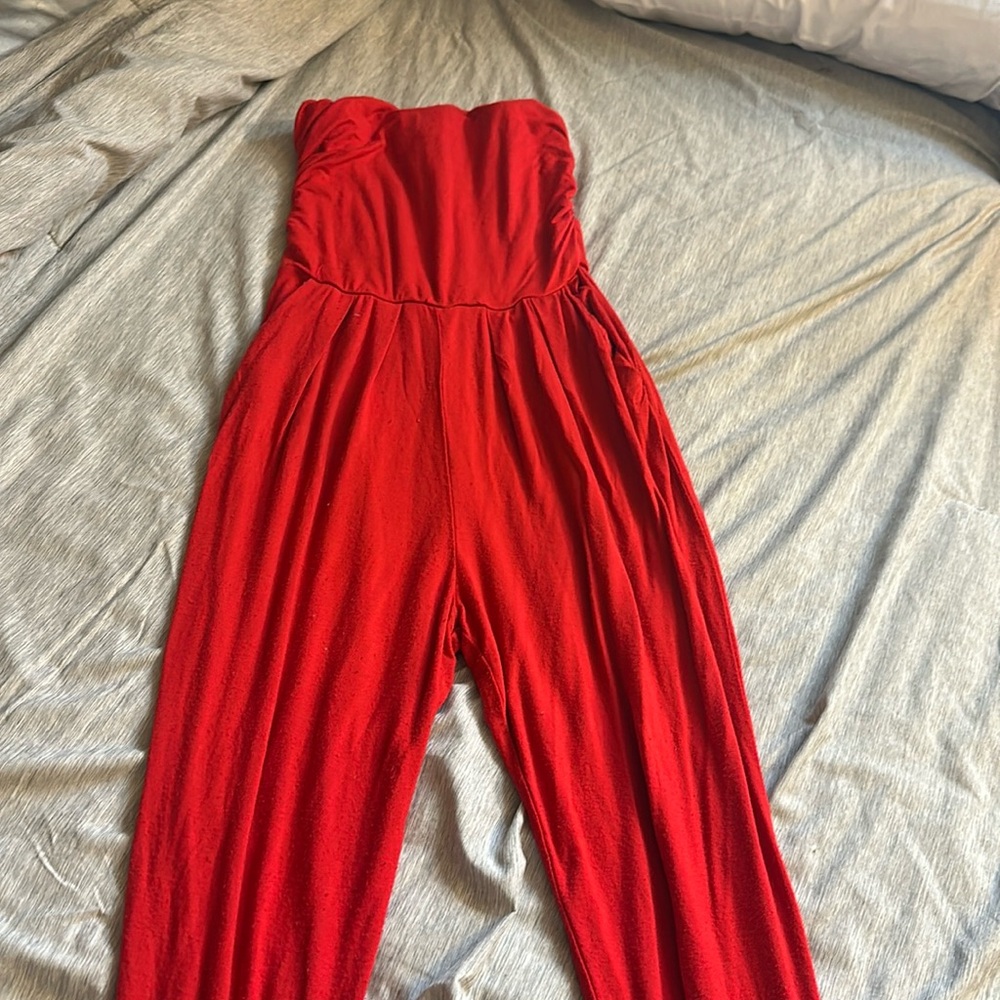 Long Red Romper/Jumper (Size Small)
